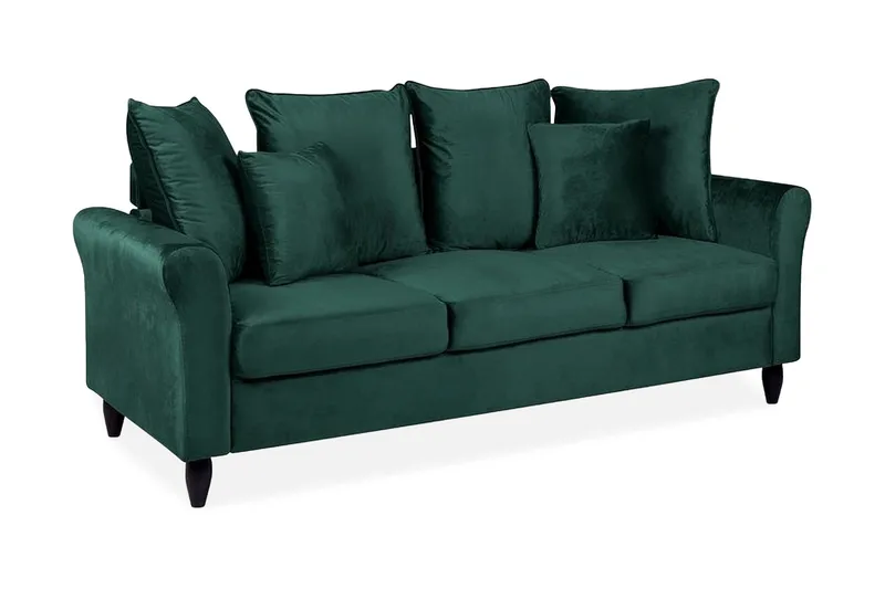 Paretti Sofa Fløyel, Grønn