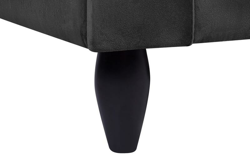 Paretti Sofa Fløyel - Svart - Møbler - Sofaer - Fløyelssofaer