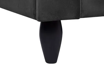 Paretti Sofa Fløyel - Svart - Møbler - Sofaer - Fløyelssofaer