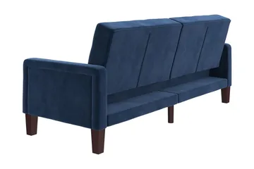 Porter 2-seters Sovesofa Fløyel/Blå - Dorel Home - Møbler - Sofaer - Fl øyelssofaer