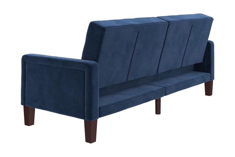 Porter 2-seters Sovesofa Fløyel/Blå - Dorel Home - Møbler - Sofaer - Fløyelssofaer
