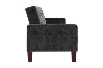 Porter 2-seters Sovesofa Fløyel/Grå - Dorel Home - Møbler - Sofaer - Fløyelssofaer