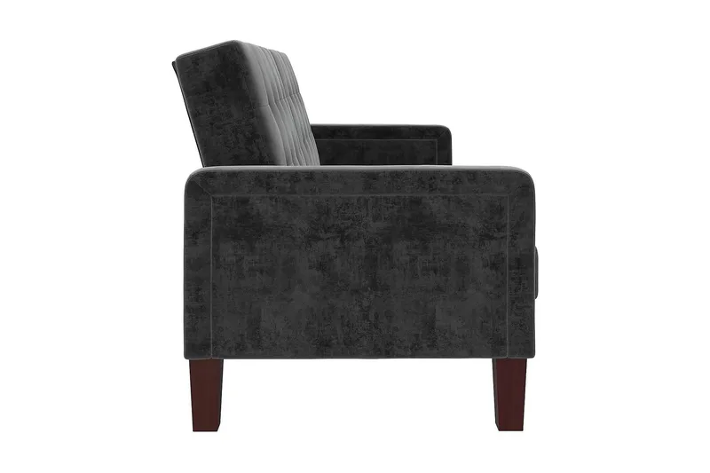 Porter 2-seters Sovesofa Fløyel/Grå - Dorel Home - Møbler - Sofaer - Fløyelssofaer