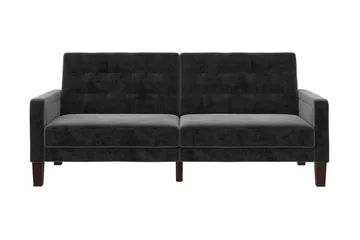 Porter 2-seters Sovesofa Fløyel/Grå - Dorel Home - Møbler - Sofaer - Fløyelssofaer