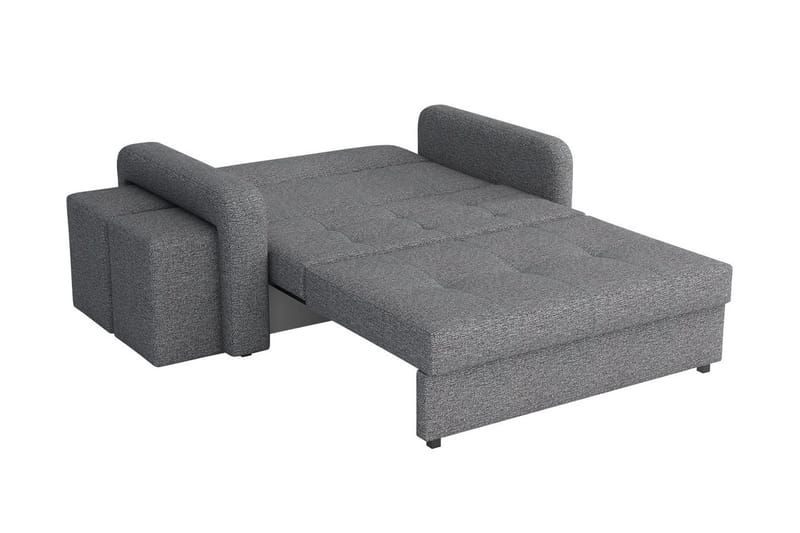 Ramdalen 2-seters Sovesofa Venstre - Fløyel/Svart - Møbler - Sofaer - Sovesofaer - 2 seters sovesofa