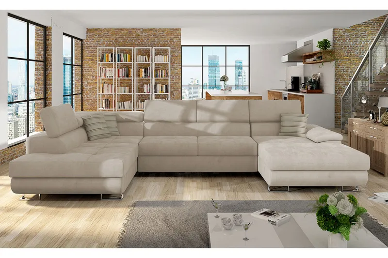 Reginia Hjørnesovesofa Venstre - Møbler - Sofaer - Fløyelssofaer