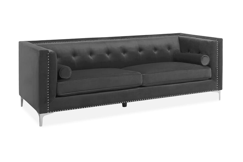 Sofa Roshane Fløyel, Grå
