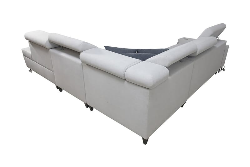 Sovesofa m. sjeselong Torretta L-formet - Fløyelssofaer