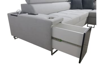 Sovesofa m. sjeselong Torretta L-formet - Møbler - Sofaer - Fløyelssofaer
