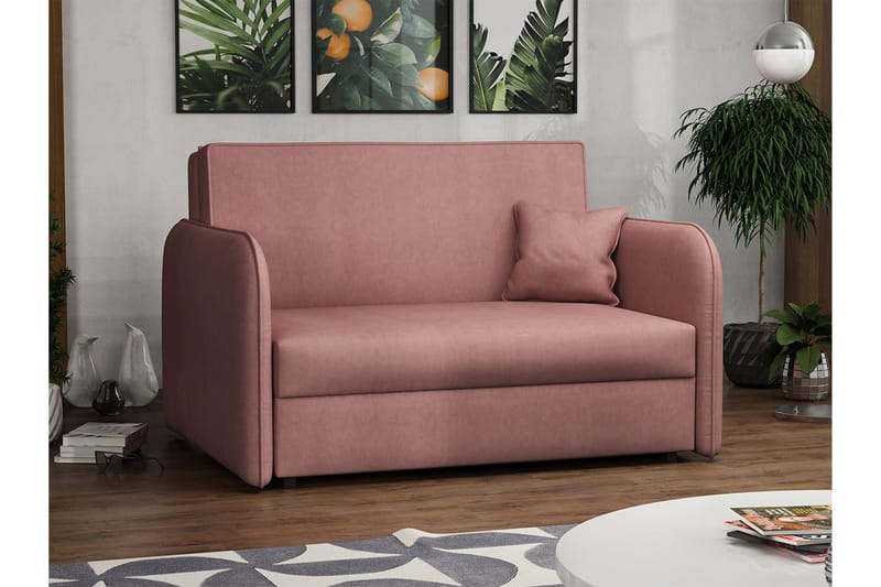 Sovesofa Viva - Rosa - Fløyelssofaer