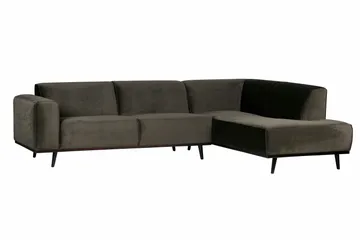 Statement Hjørnesofa Venstre - Grønn - Møbler - Sofaer - Fløyelssofaer