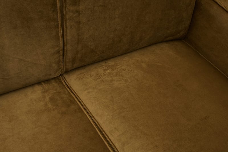 Statement Hjørnesofa Venstre - Honninggul - Møbler - Sofaer - Fløyelssofaer