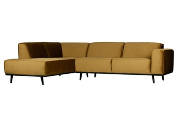 Statement Hjørnesofa Venstre - Honninggul - Møbler - Sofaer - Fløyelssofaer