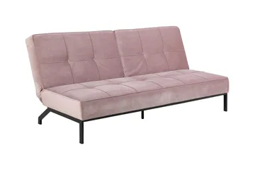 Stefan Sovesofa Fløyel - Rosa - Møbler - Sofaer - Fløyelssofaer