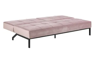 Stefan Sovesofa Fløyel - Rosa - Møbler - Sofaer - Fløyelssofaer
