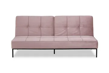 Stefan Sovesofa Fløyel - Rosa - Møbler - Sofaer - Fløyelssofaer