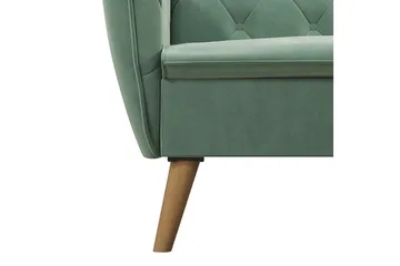 TallulaH 2-seters Sovesofa Fløyel/Lysegrønn - Novogratz - Møbler - Sofaer - Fløyelssofaer