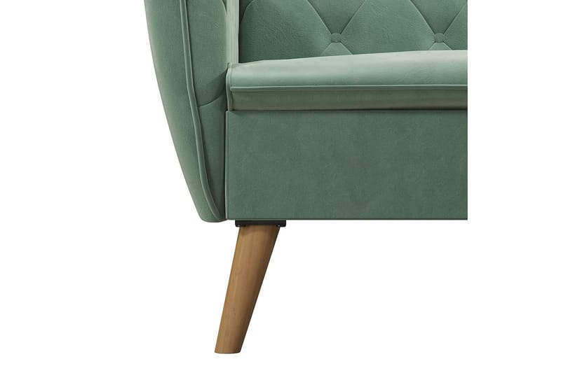 TallulaH 2-seters Sovesofa Fløyel/Lysegrønn - Novogratz - Møbler - Sofaer - Fløyelssofaer