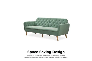 TallulaH 2-seters Sovesofa Fløyel/Lysegrønn - Novogratz - Møbler - Sofaer - Fløyelssofaer