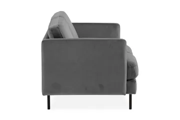 Teodin Fløyelssofa 2-seters - Lysegrå - Møbler - Sofaer - Fløyelssofaer