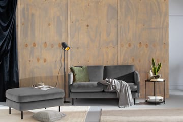 Teodin Fløyelssofa 2-seters - Lysegrå - Møbler - Sofaer - Fløyelssofaer