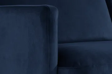 Teodin Fløyelssofa 3-seters - Blå - Møbler - Sofaer - Fløyelssofaer