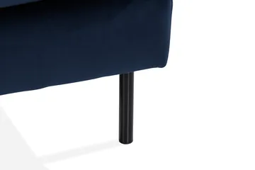 Teodin U-sofa med Divan Fløyel Høyre - Blå - Møbler - Sofaer - Fløyelssofaer