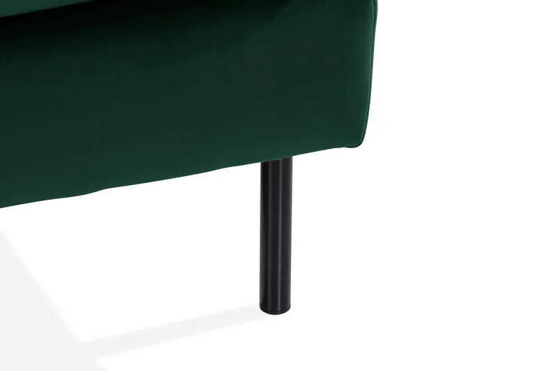 Teodin U-sofa med Divan Fløyel Høyre - Grønn - Møbler - Sofaer - Fløyelssofaer