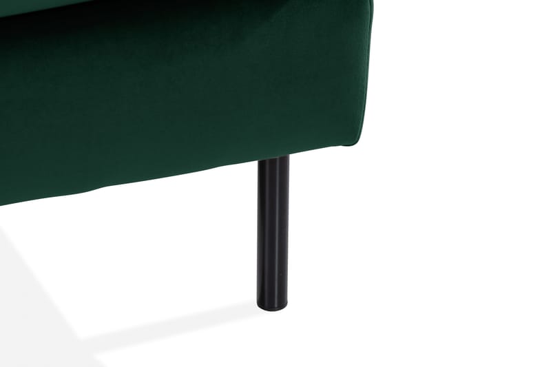 Teodin U-sofa med Divan Fløyel Høyre - Grønn - Møbler - Sofaer - Fløyelssofaer