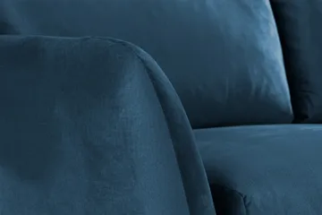 Trend 2-seters Fløyelssofa - Blå - Møbler - Sofaer - Fløyelssofaer