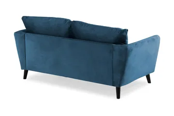 Trend 2-seters Fløyelssofa - Blå - Møbler - Sofaer - Fløyelssofaer