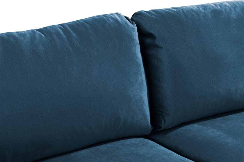 Trend 2-seters Fløyelssofa - Blå - Møbler - Sofaer - Fløyelssofaer