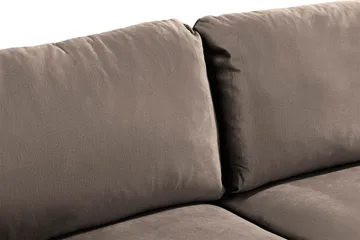 Trend 2-seters Fløyelssofa - Brun - Møbler - Sofaer - Fløyelssofaer