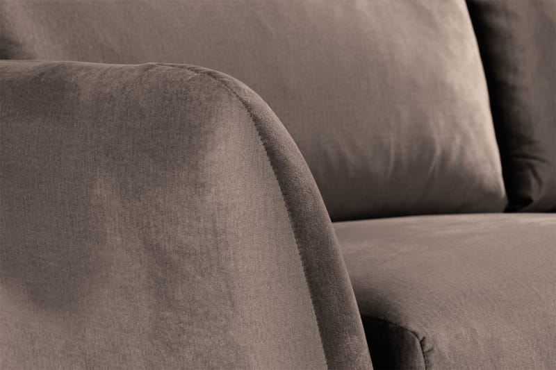 Trend 2-seters Fløyelssofa - Brun - Møbler - Sofaer - Fløyelssofaer