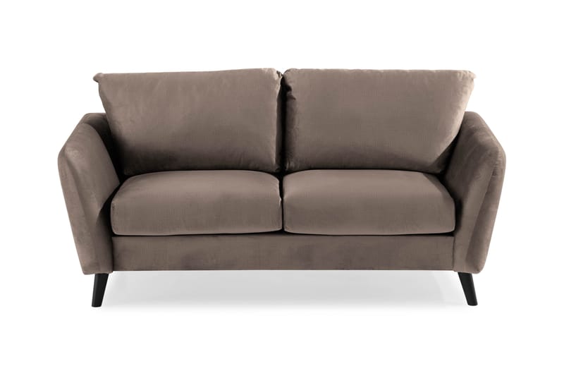Trend 2-seters Fløyelssofa, Brun