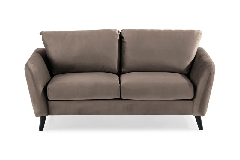 Trend 2-seters Fløyelssofa, Brun