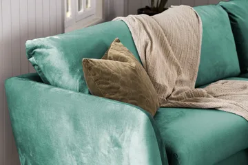 Trend 2-seters Fløyelssofa - Grønn - Møbler - Sofaer - Fløyelssofaer