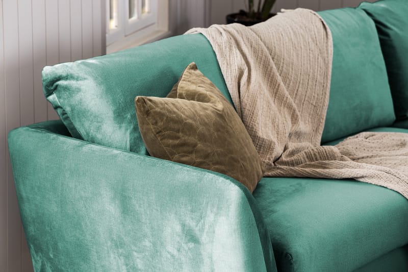 Trend 2-seters Fløyelssofa - Grønn - Møbler - Sofaer - Fløyelssofaer