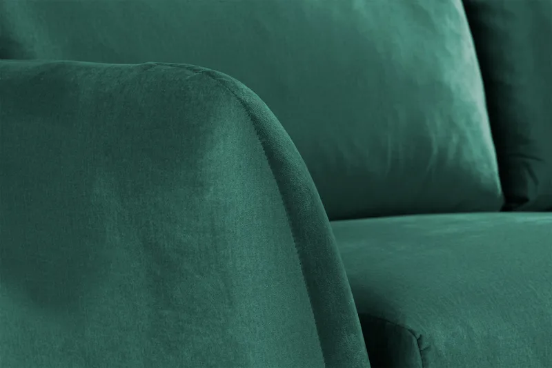 Trend 2-seters Fløyelssofa - Grønn - Møbler - Sofaer - Fløyelssofaer