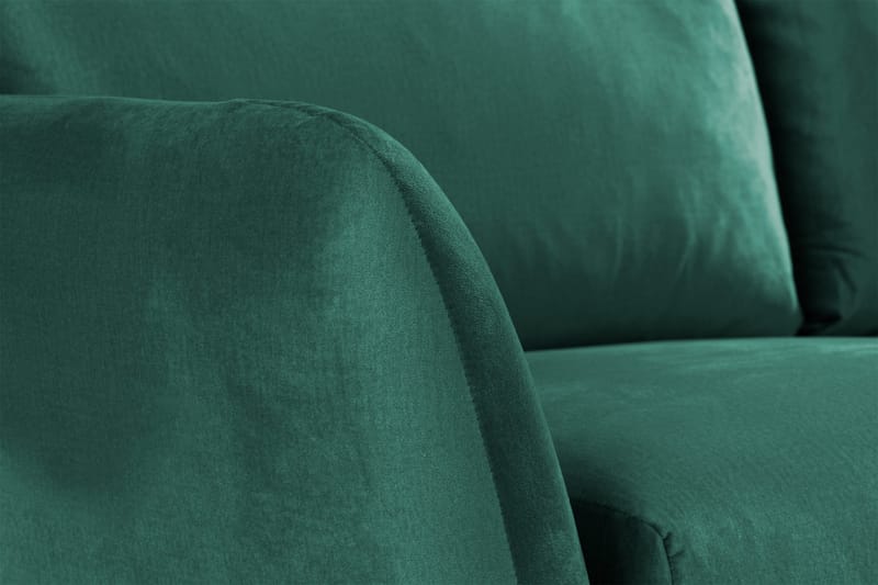 Trend 2-seters Fløyelssofa - Grønn - Møbler - Sofaer - Fløyelssofaer