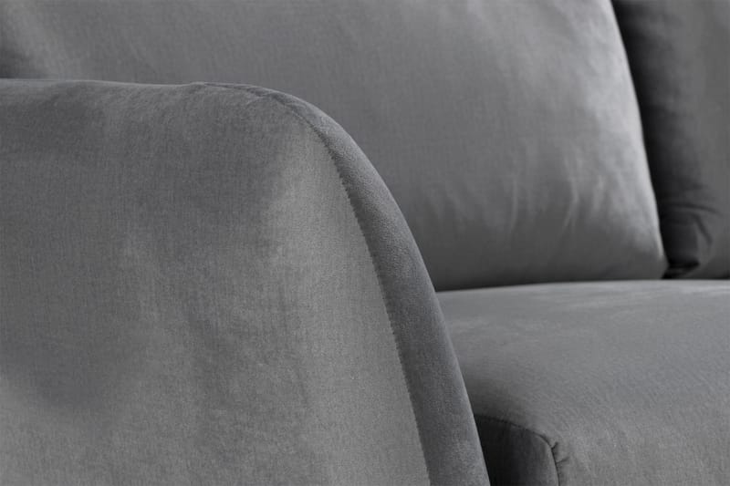 Trend 2-seters Fløyelssofa - Lys grå - Møbler - Sofaer - Fløyelssofaer