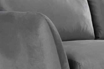 Trend 2-seters Fløyelssofa - Lys grå - Møbler - Sofaer - Fløyelssofaer