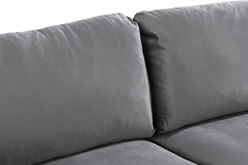 Trend 2-seters Fløyelssofa - Lys grå - Møbler - Sofaer - Fløyelssofaer