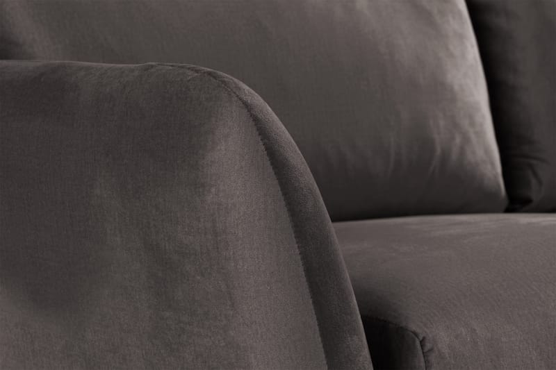 Trend 2-seters Fløyelssofa - Mørk grå - Møbler - Sofaer - Fløyelssofaer