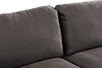 Trend 2-seters Fløyelssofa - Mørk grå - Møbler - Sofaer - Fløyelssofaer