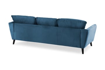 Trend 3-seters Fløyelssofa - Blå - Møbler - Sofaer - Fløyelssofaer