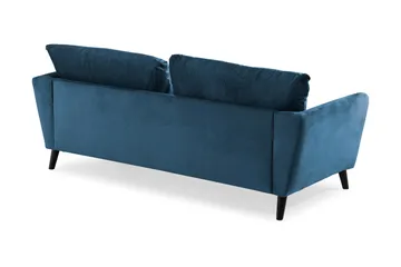 Trend 3-seters Fløyelssofa - Blå - Møbler - Sofaer - Fløyelssofaer