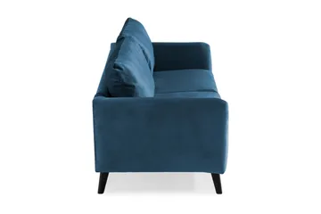 Trend 3-seters Fløyelssofa - Blå - Møbler - Sofaer - Fløyelssofaer