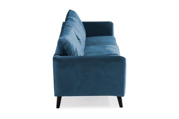 Trend 3-seters Fløyelssofa - Blå - Møbler - Sofaer - Fløyelssofaer