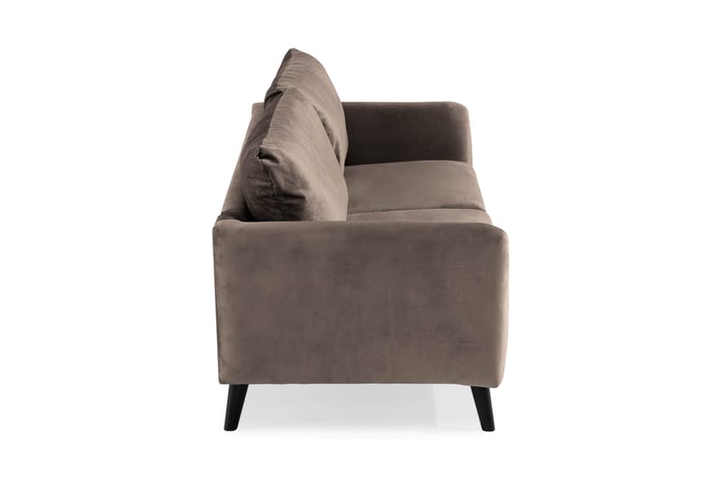 Trend 3-seters Fløyelssofa - Brun - Møbler - Sofaer - Fløyelssofaer